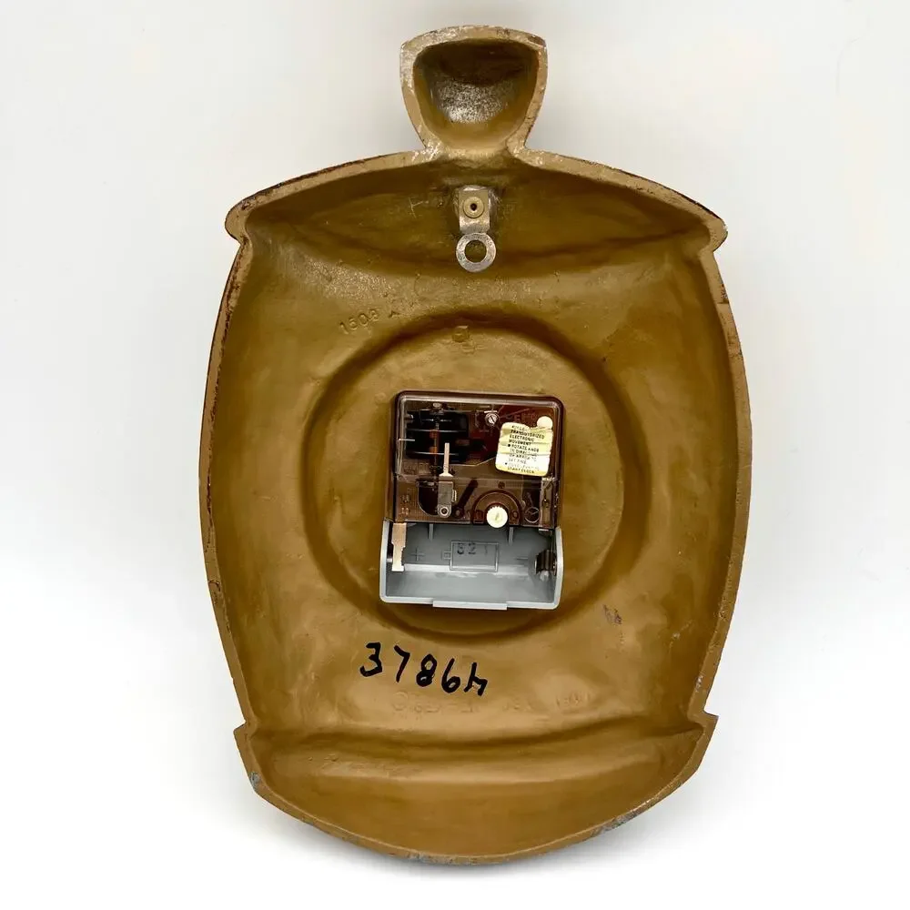 Vintage 1967 Sexton Kitchen Clock Tea Coffee Sugar Flour Canister Wall Decor Set